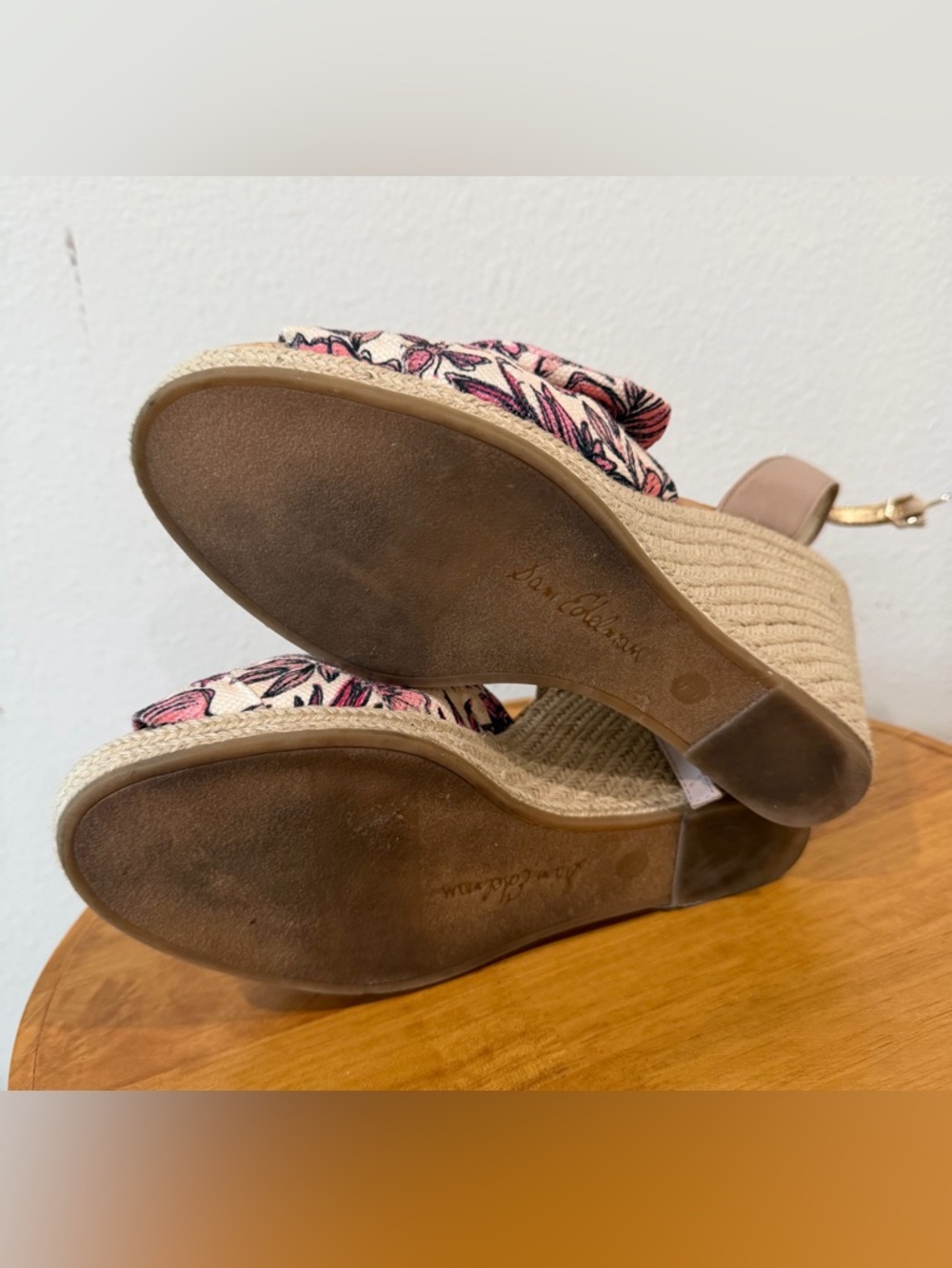 Sam Edelman Aubrey Floral Wedges sandals size 9 - Picture 7 of 7